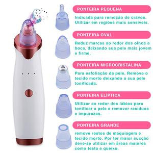 Limpador de cravos facial a vacuum